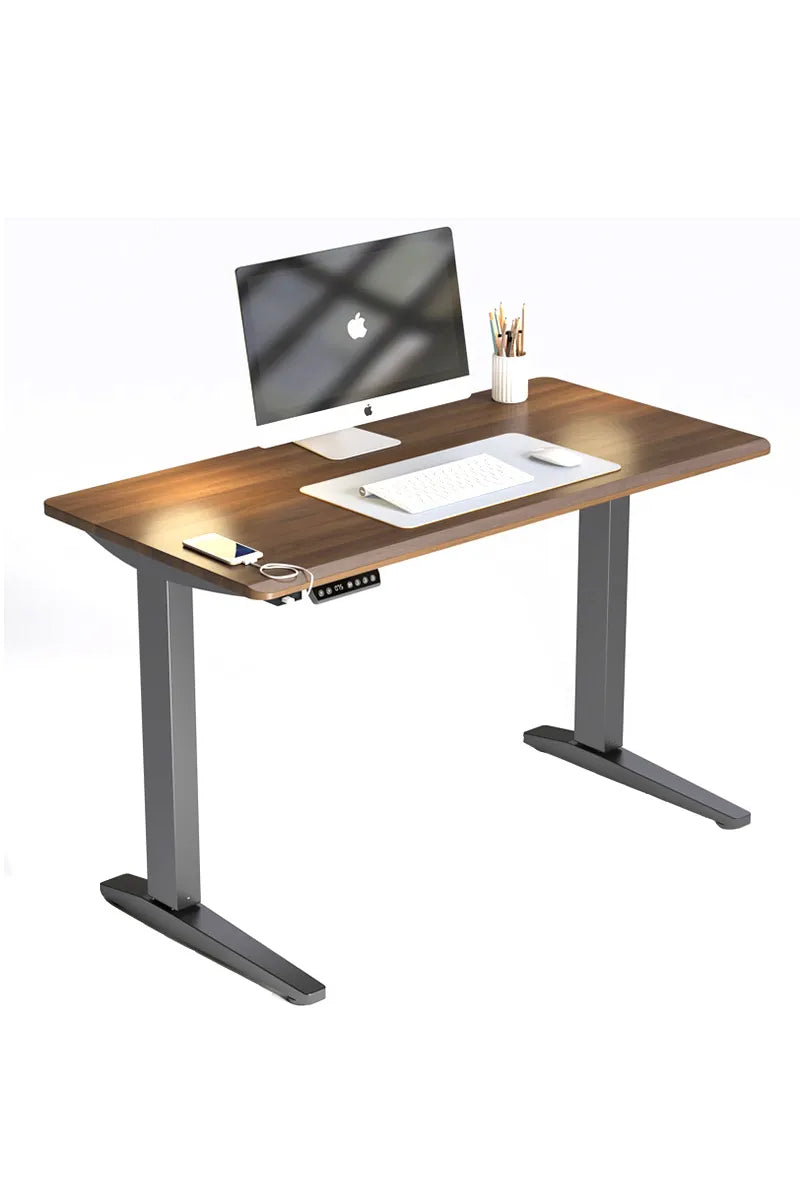 Solid Wood Adjustable Office PC Table