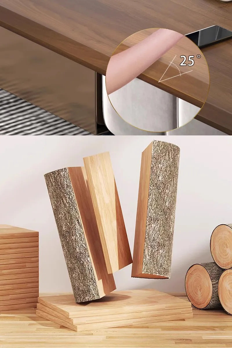 Solid Wood Adjustable Office PC Table