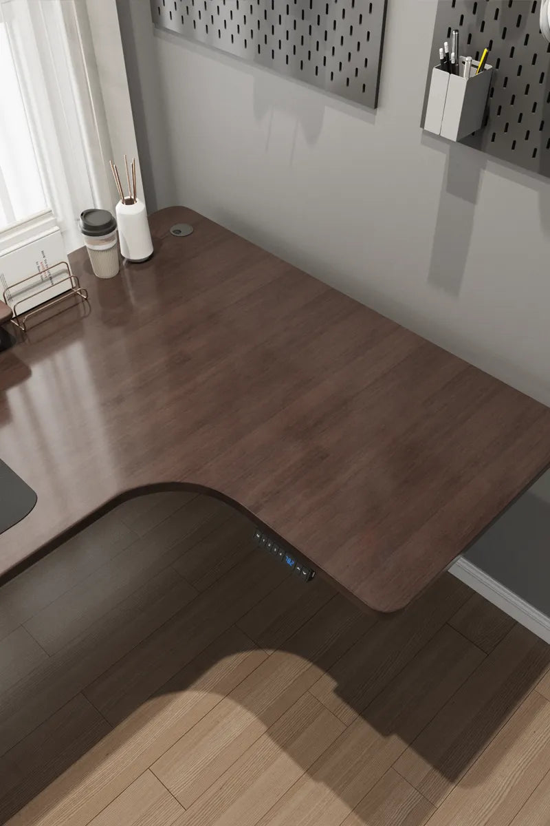 Best Corner L-Shaped Adjustable Height office table