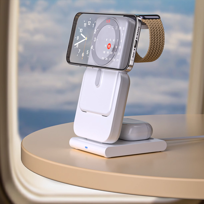 Updesk Magsafe 3-in-1 Portable Apple Wireless Charger Dock