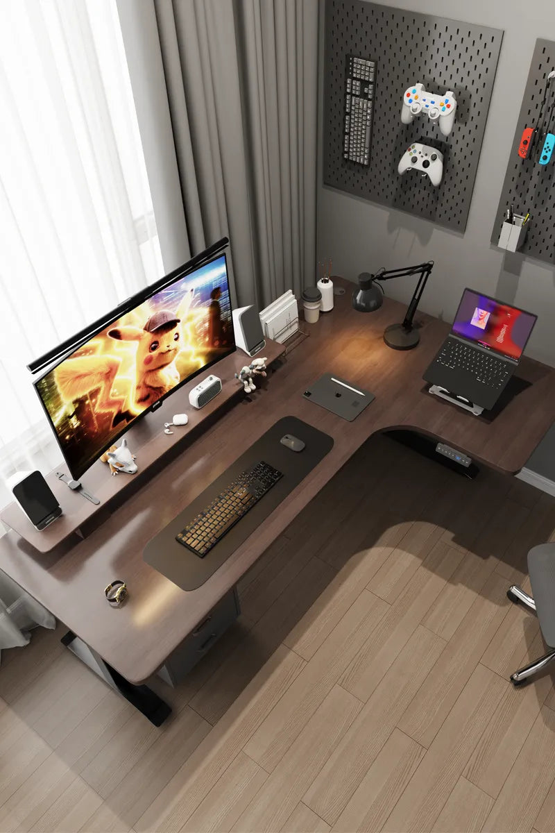 Ergonomic L-shaped corner standing desk Singapore