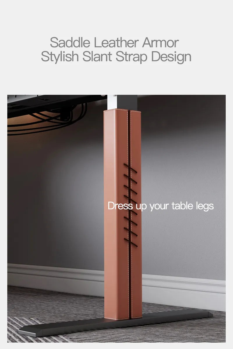 Leather Socket Adjustable Modern Desk