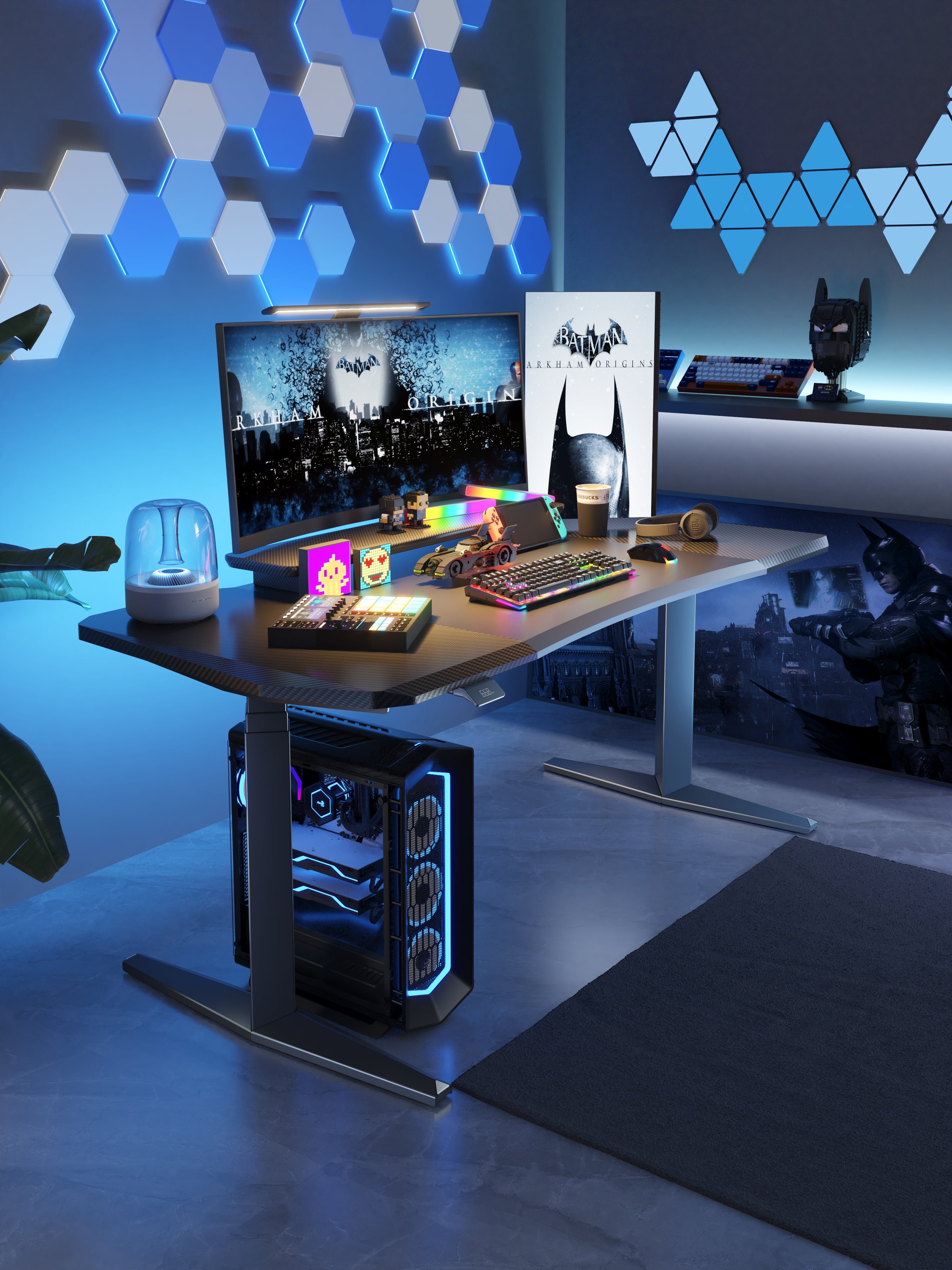 Updesk CYBERPUNK: RGB Height Adjustable Gaming Standing Desk